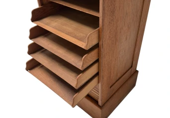 Art Nouveau Filing Cabinet with Tambour Shutter Door, 1900s